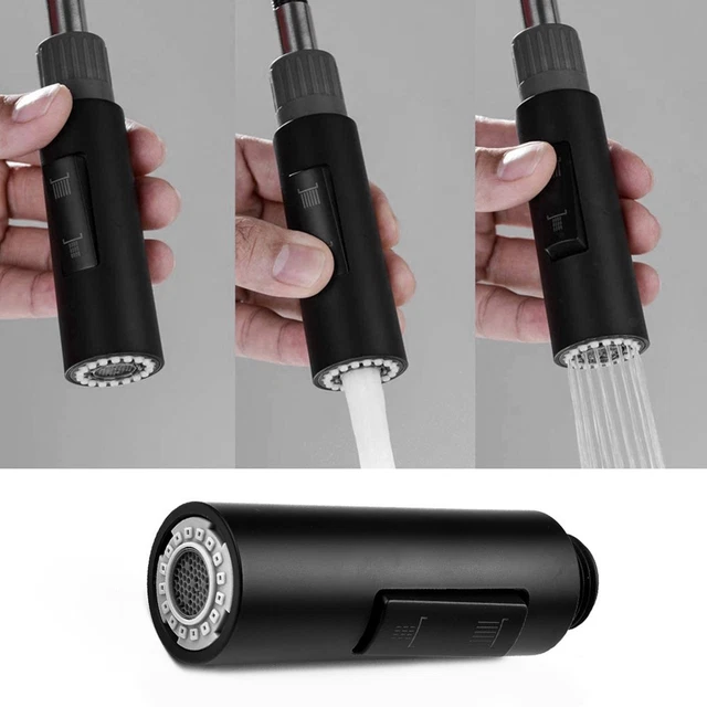 Pulvérisateur de robinet de cuisine, 2 modes, tête de pulvérisation extractible, G1/2 pivotant à Pulvérisateur de robinet de cuisine, 2 modes, tête de pulvérisation extractible, G1/2 pivotant à