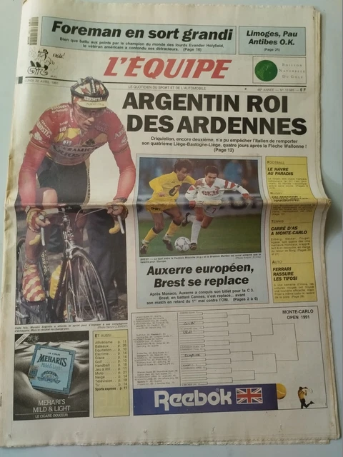 L'Equipe Journal Du 24/02/1982 - France / Italie - Basket Limoges - Édition Originale
