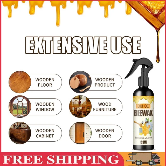 120ml Protezione Mobili Lucidatura Usura Spray Cera d'Api Resistente per Pavimento (A)