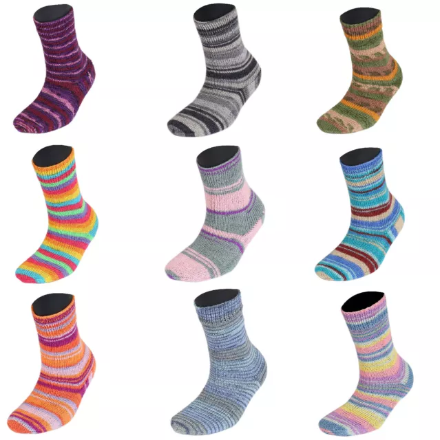 Wollbiene Socks Color Sockenwolle 100g 4-fädig Stricken und Häkeln 75%Schurwolle