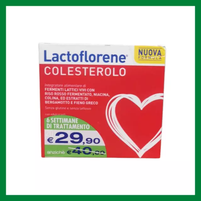 Lactoflorene colesterolo integratore fermenti lattici riso rosso 20+20 buste