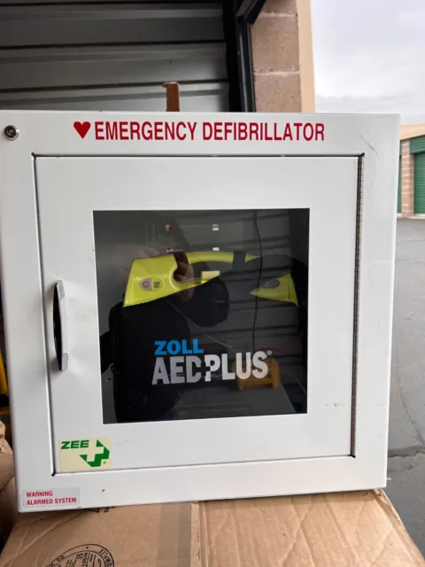 ZOLL AED Plus Standard Size Cabinet with Audible Alarm New Open Box
