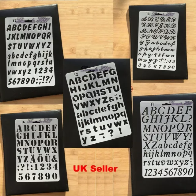 A4 Letter Alphabet Number Reusable Stencils Art Draw Painting Flexible Template