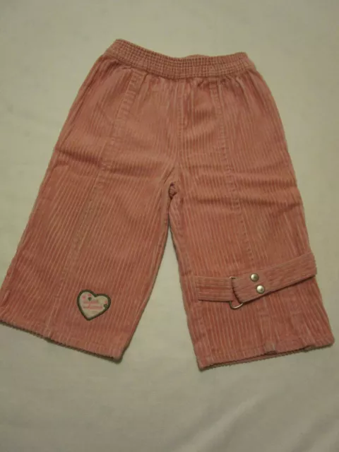 Baby Mädchen Cord Hose Gr. 80 rosa Schlupfhose mit Gummizugbund reine Baumwolle