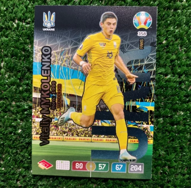 Card Adrenalyn Xl Panini Euro 2020 Ukraine N°358 Mykolenko Card ⚽️