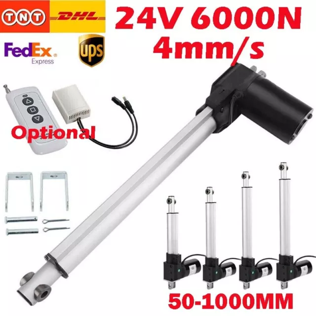 DC 24V 6000N Heavy Duty Electric Linear Actuator Motor 50MM 600MM 1000MM Stroke