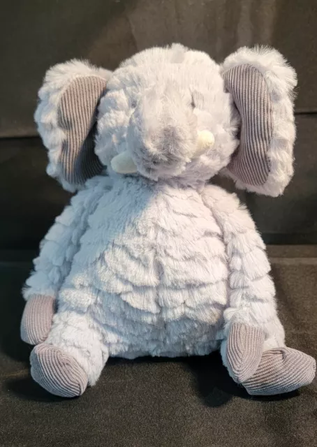 First Impressions Corduroy Elephant Plush Macy's Stuffed Animal Gray Baby Soft