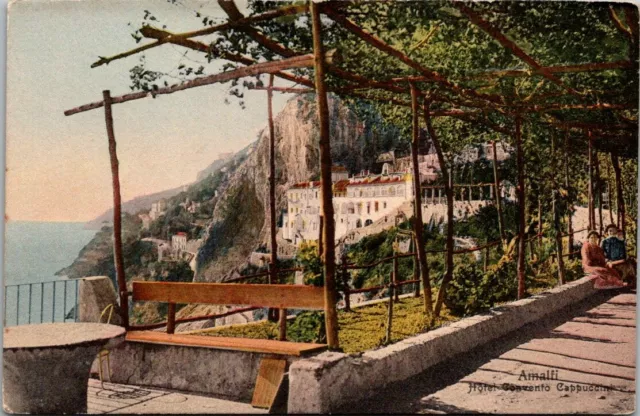 Postcard Amalfi Hotel Convento Cappuccini Italy Divided Back