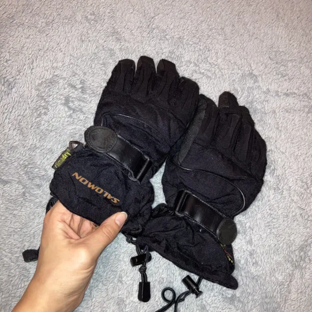 SALOMON Clima Dry Ski Gloves Snowboarding Skiing Size 6.5 XS