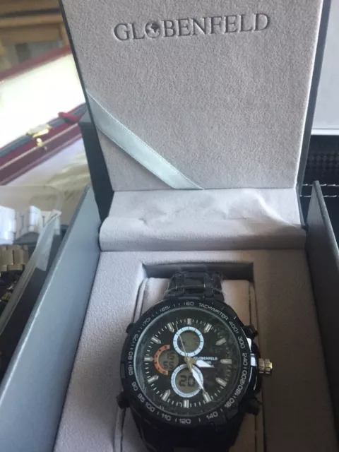 GLOBENFELD SPORTS WATCH Shark Grey RRP 440 Any Reasonable
