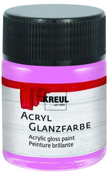 Kreul Acryl Glanzfarbe rose 50 ml  Verzierfarbe