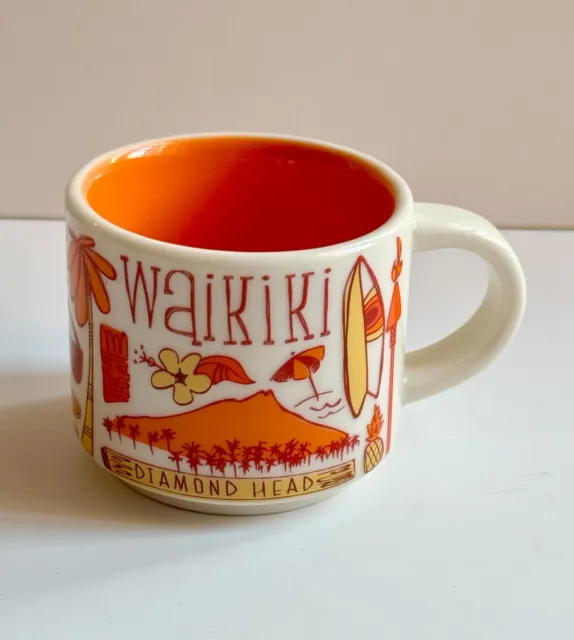 Starbucks Waikiki Espresso Mug Cup 2oz BEEN THERE SERIES ceramic ornament Hawaii