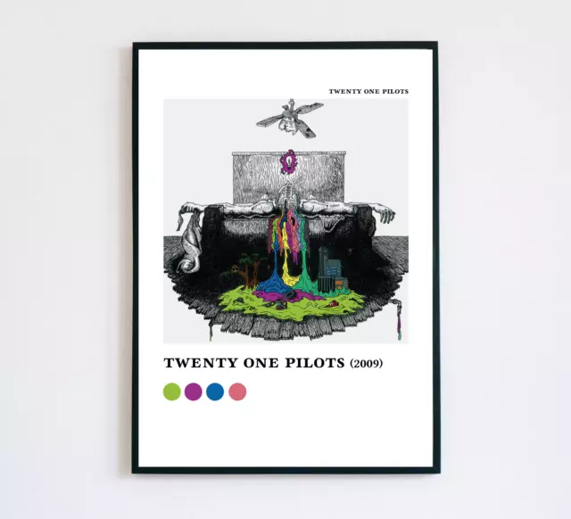 Self Titled Twenty One Pilots Album Poster Colour Palette Art