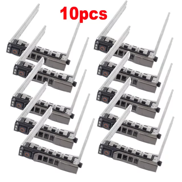 10Pc 2,5" Festplattenrahmen HDD Tray Caddy Carrier für DELL R610 R710 R410 R510