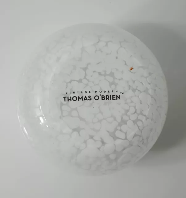Vintage Thomas OBrien Modern White Bubble Vase Tea Light Candle Holder 3