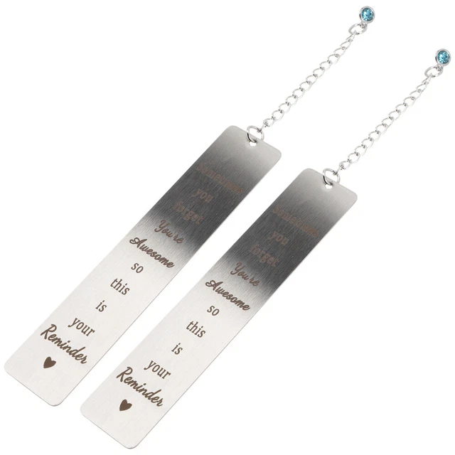 2 Pcs Page Marker Cross Bookmark Book Marks Kids Student Gifts Pendant
