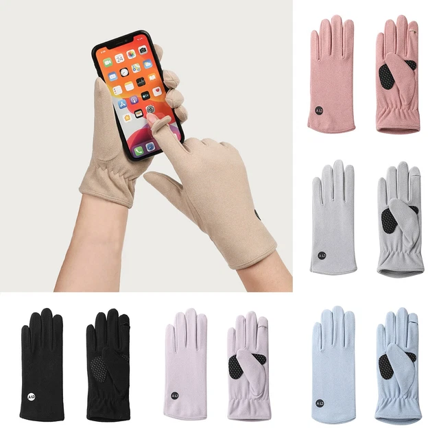 Develvet Warm Clamshell Screen Gloves Girls Autumn And Winter Outdoor Sports