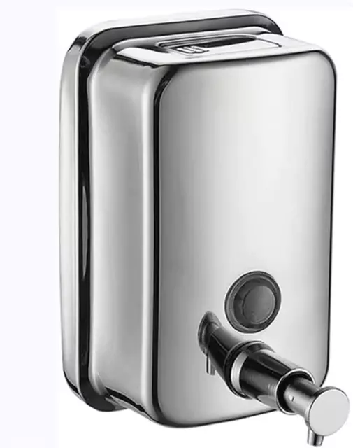 500ML -18Oz Stainless Steel Soap Dispenser, Wall Mount Soap Dispenser, Comm