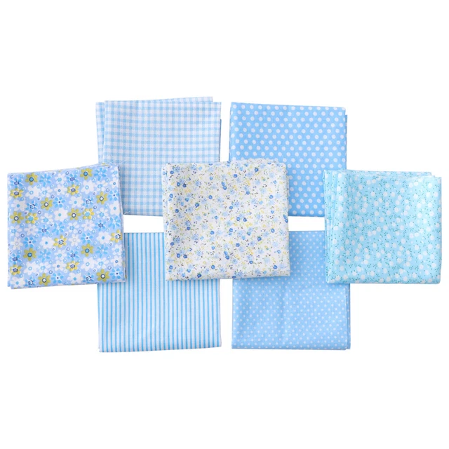 7 PCS Cotton Clothing Women Quilting Squares Bundles Printed DIY