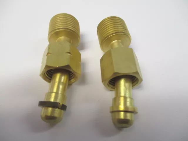 2 x SWP 3/8" - 1/4" Bent Nut Gas Cylinder Adaptor RH LH