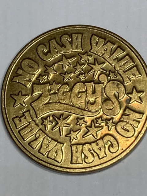 RARE ZIGGY'S STARDUST PINBAR ARCADE TOKEN PHOENIX, ARIZONA  (#ab1)