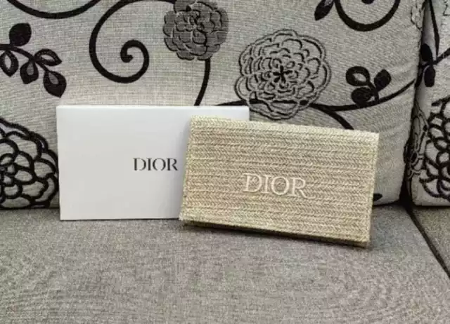 Christian Dior Novelty Clutch Pouch 2023 Summer Rattan Beige JP Original  Limited