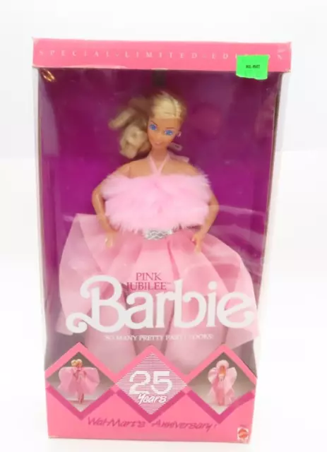 Pink Juilee Barbie Special Limited Edition Wal-Mart's Anniversary 1987 Mattel