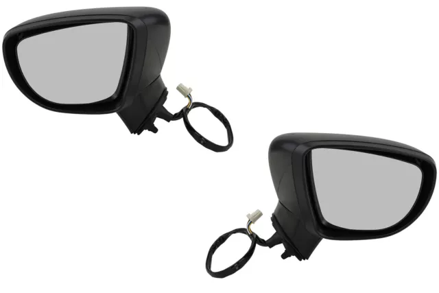 Specchio Set Sinistra Destra Nero Adatto A per Nissan Micra El. Verste. 5p