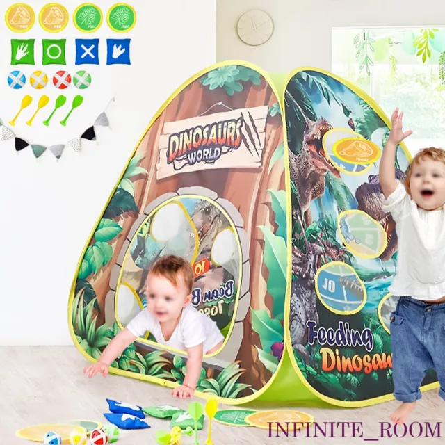 Pop Up Tent Dinosaur Multifunctional Game House Infant Baby Indoor & Outdoor Kid