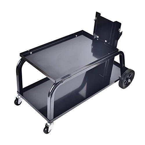 Universal MIG Welding Cart, Rolling Welding Cart with Wheels for TIG MIG