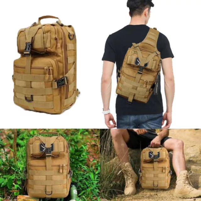 Military Tactical Hiking Backpack Army Molle Bag Pack Sling Rucksack Outdoor New