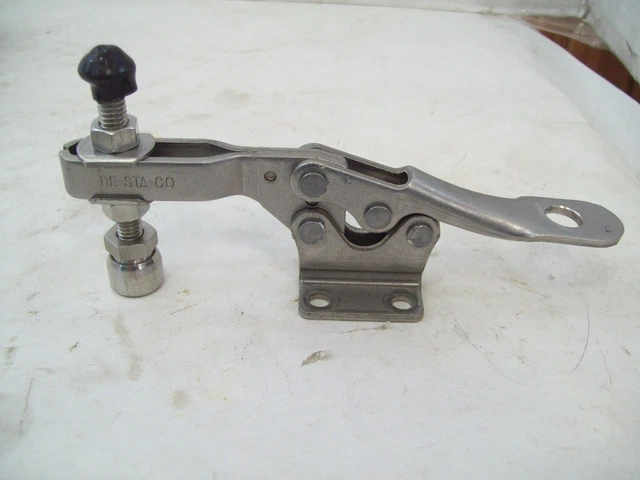 Four DE-STA-CO Desta 225-USS Stainless Steel Horizontal Clamp U-Bar Flange Base