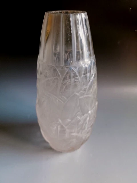 Jarron De Cristal Art Deco Andre Hunebelle
