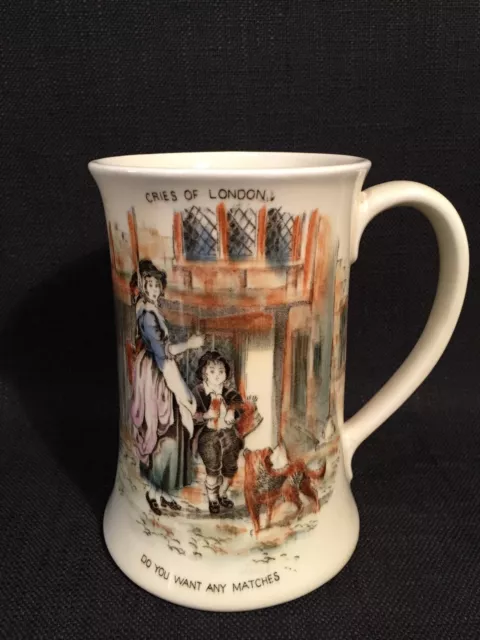 Vintage Crown Devon Fieldings "Cries Of London" Large Porcelain Tankard 1078