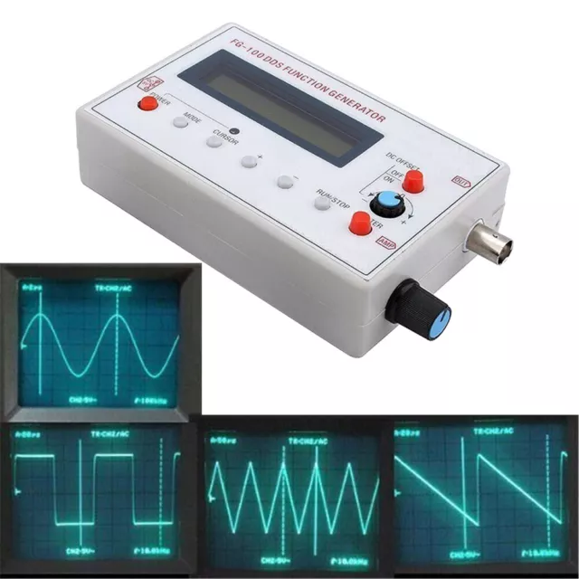 DDS Function Signal Generator 1Hz-500KHz Frequency Sine Square Triangle Wave