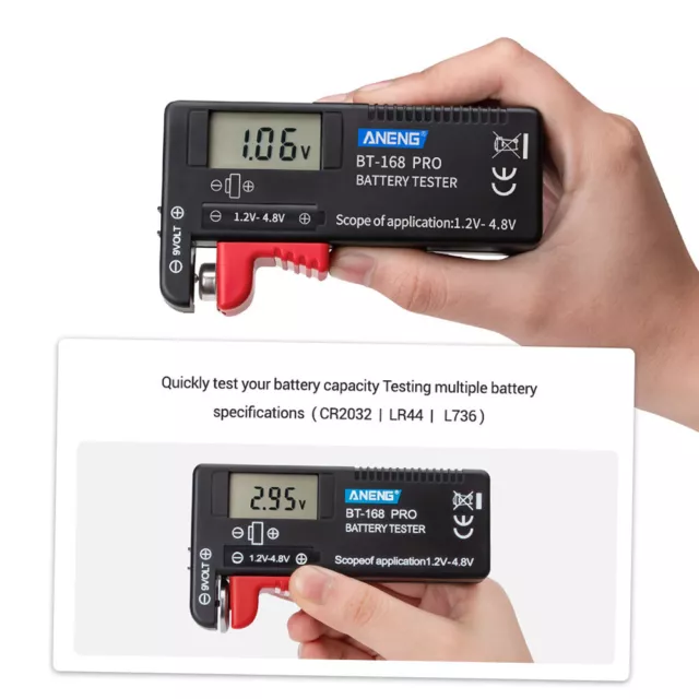 Testeur de batterie ANENG -168 PRO Testeur de type d'affichage numérique L4O4 3