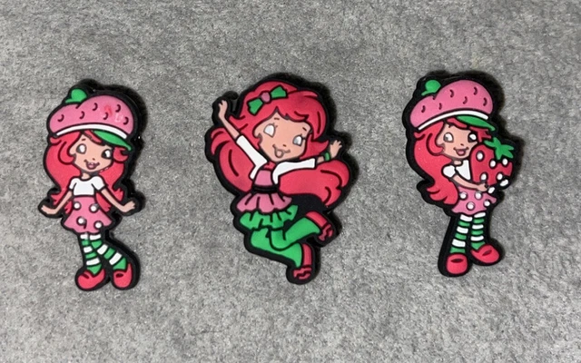 STRAWBERRY SHORTCAKE JIBBITZ Strawberry Shortcake Shoe Charms Custard Cat  £24.01 - PicClick UK