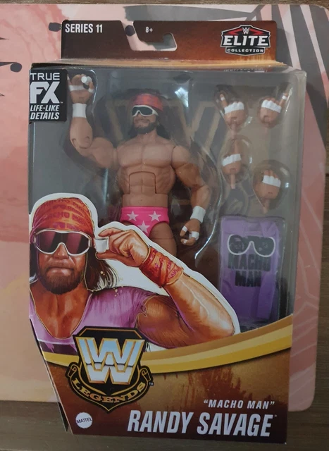 WWE Elite Macho Man Randy Savage Wrestlemania In Ring Cart Action