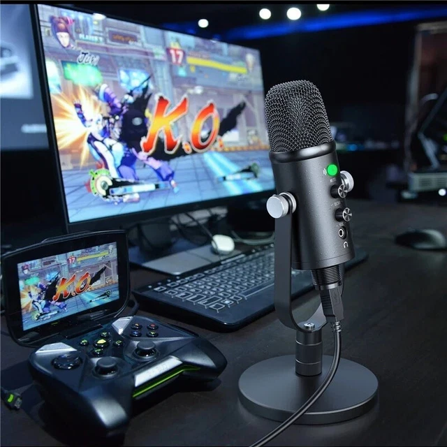 True USB Condenser Broadcast/Podcast Microphone HIFI DSP Noise Reduction