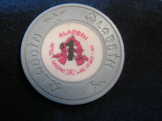 ALADDIN $1 Casino Chip Las Vegas Nevada 1989 - Excellent Condition