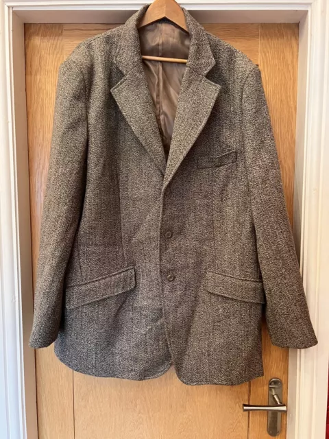 Shires Huntingdon Tweed men's hacking hunting show jacket size 48"