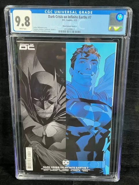 Dark Crisis on Infinite Earths #7 9.8 CGC 2022 DC , Dawn of DCU , Dan Mora Cover