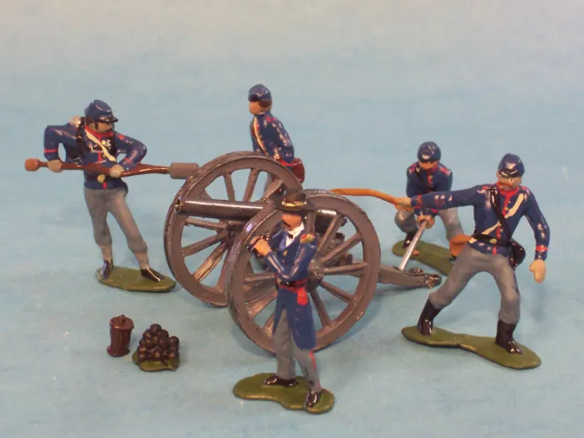 Toy Soldiers-American Civil War-ACW-Union Artillery-Federal Cannon-Yankee Gun