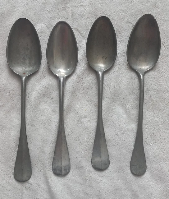 Dessous De Plat Artisanal En étain – Anciennes Cuillères – Style Campagne