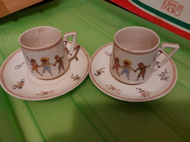 2 Tasses Sarreguemines,  Enfants Richard