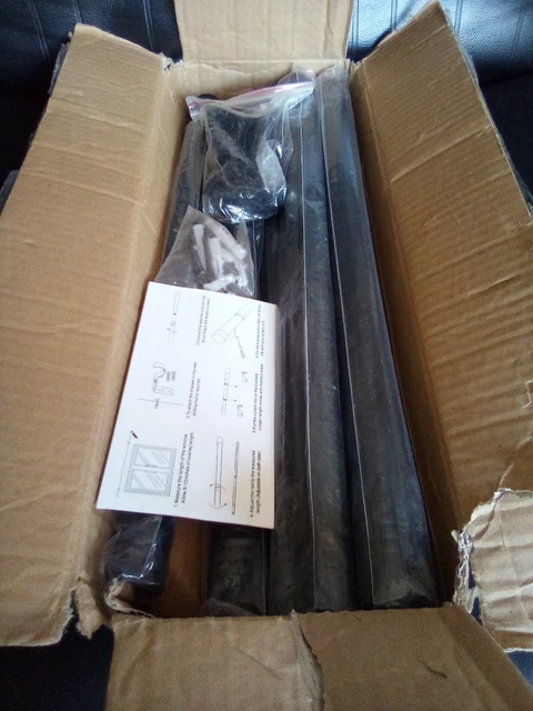 Drapery Window Curtain Rods-1 Inch Adjustable Heavy Duty Curtain Rod With Bra...