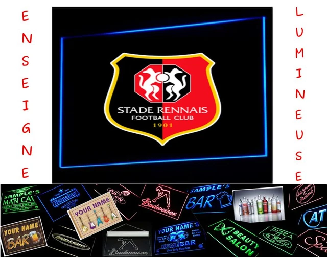 Affiche Stade Rennais - Maillot stade de foot Rennes