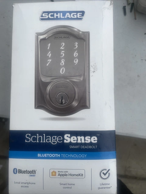Schlage Sense Camelot Trim Smart Deadbolt - Satin Nickel