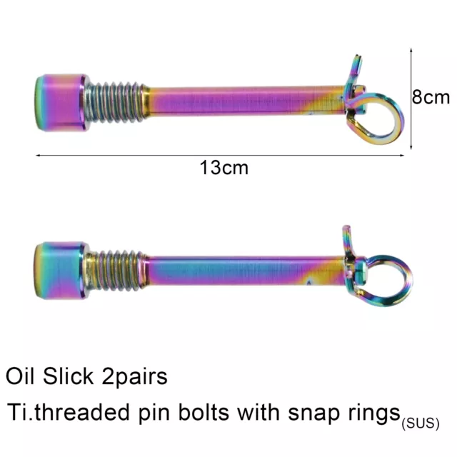 Bicicletta Idraulico Pastiglie Freno Bullone M4 Titanio Lega Pin Inserire Pinza