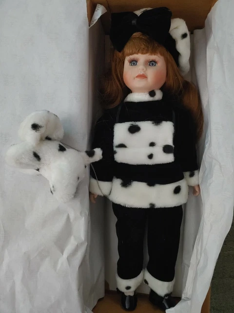 The Heritage Signature Collection "Danielle" Dalmation Doll(porcelain)*NIB *COA